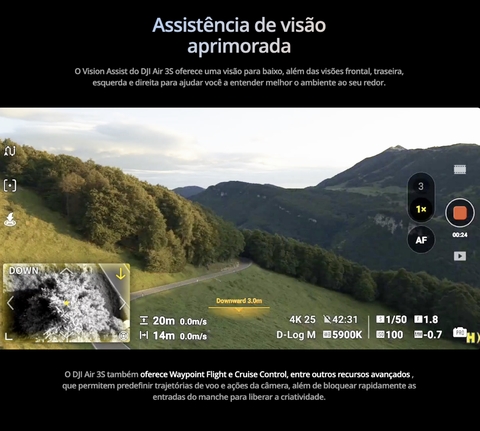 Imagem do DJI Air 3S Fly More Combo Com tela BR , DJI056 ANATEL