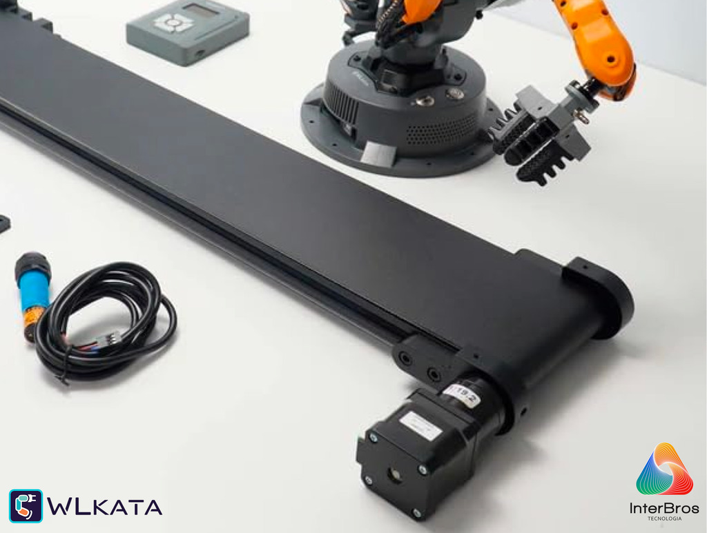 Wlkata Conveyor Belt Set for Mirobot , Correia Transportadora , Simulação de Fábrica Inteligente & Educação AIoT , +5 anos