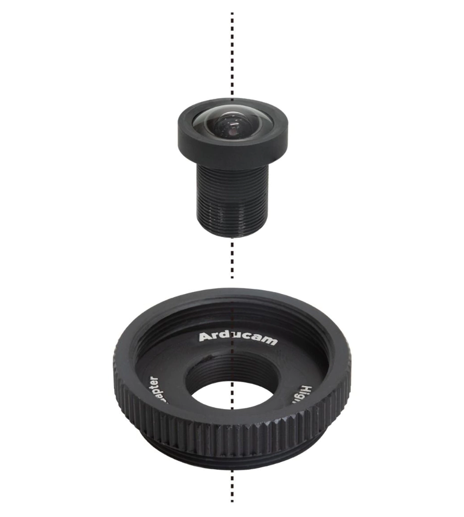 Raspberry Pi High Quality Câmera 12.3mp + Arducam Lente 140º FishEye Ultra Wide Angle 1/2.3´´ M12 - loja online