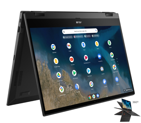 ASUS Chromebook Flip CM5 15.6" Laptop l 2.6 GHz AMD Ryzen 3 3250C Dual-Core l 4GB DDR4 RAM | 64GB eMMC Storage l 15.6" 1920 x 1080 Touchscreen Full HD NanoEdge Display l Integrated AMD Radeon Graphics l Chrome OS​ l CM5500FDA-DN344T