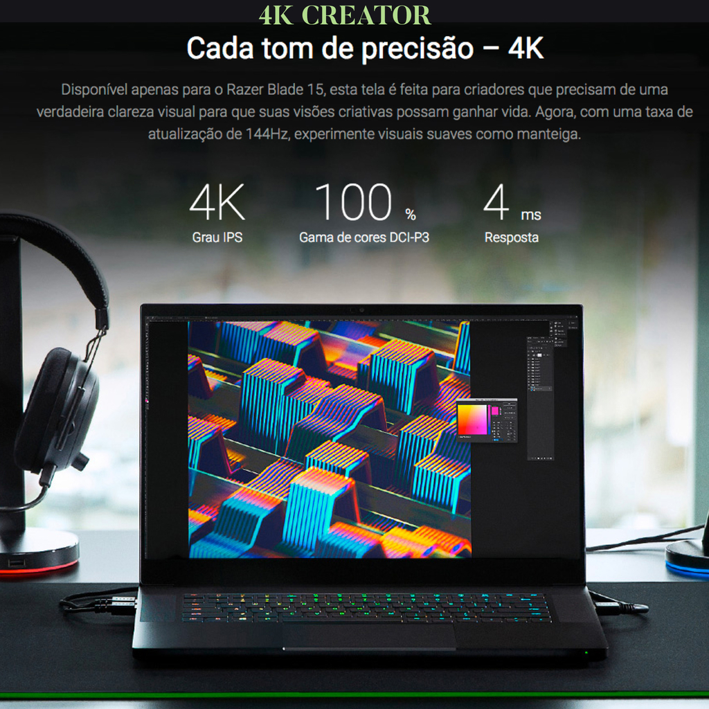 Imagen de Razer 15.6" Razer Blade 15 , 16GB RAM , 1TB 4.0 SSD , RZ09-0421NEC3-R3U1