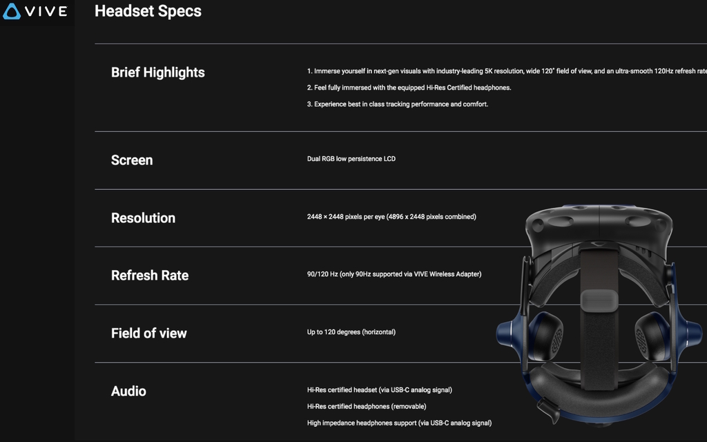 Image of HTC VIVE Pro 2 Full Kit 99HASZ000-00