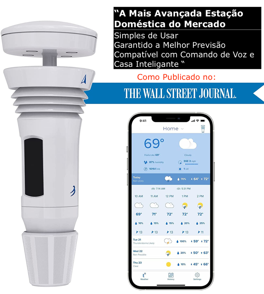 Tempest Weatherflow Estação Meteorológica Ultrassônica Avançada - loja online