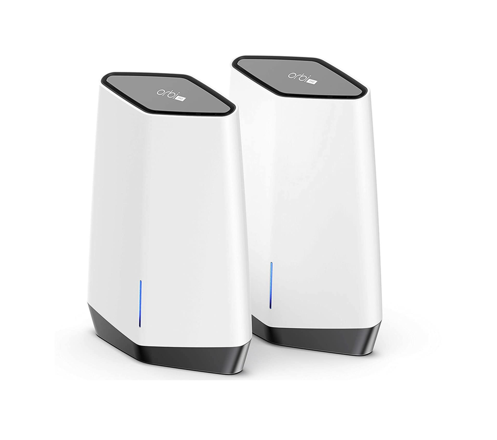 Netgear Orbi Pro SXK80B2 AX6000 WiFi6 Mesh Até 6Gbps | 4 SSIDs, VLAN, QoS | Triband Gigabit Mesh | 550m²