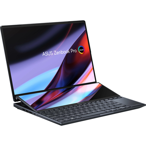 ASUS 14.5" ZenBook Pro 14 Duo OLED l Multi-Touch Notebook l Intel Core i9 14-Core (12th Gen) l 32GB LPDDR5 RAM | 1TB M.2 PCIe 4.0 SSD l 14.5" 2880 x 1800 OLED Touchscreen l 12.7" ScreenPad Plus Touchscreen l NVIDIA GeForce RTX 3050 Ti l UX8402ZE-DB74T - online store