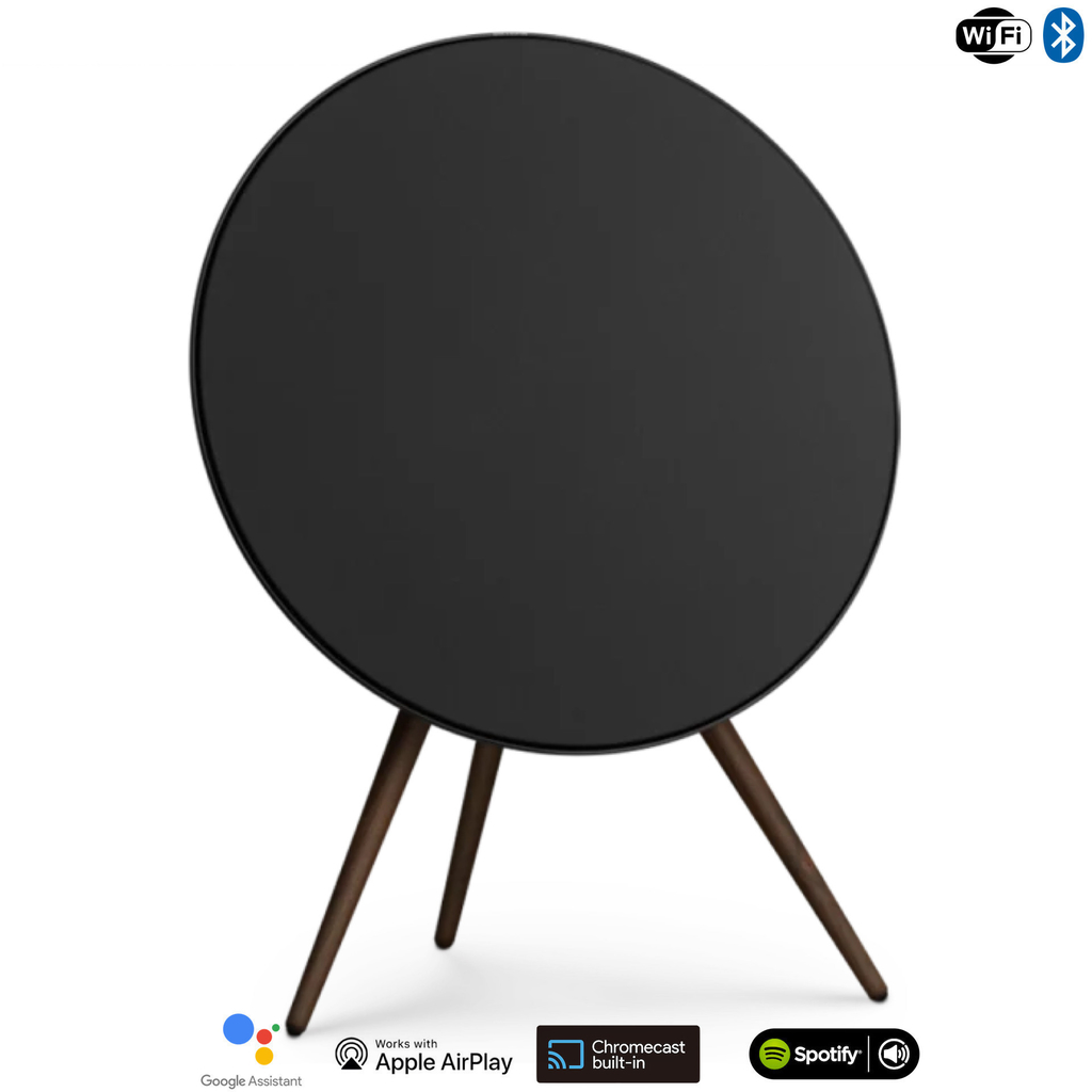 Bang & Olufsen Beoplay A9 , 4ª Geração , Impressionantes até 3.000W , Cor: Black with Walnut Legs