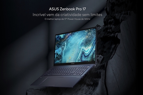 ASUS 17.3" Zenbook Pro 17 Laptop l Creative Laptop l 3.3 GHz AMD Ryzen 9 6900HX 8-Core l 16GB LPDDR5 RAM | 1TB PCIe 4.0 SSD l 17.3" 2560 x 1440 WQHD NanoEdge Touchscreen l Pantone Validated 165 Hz Refresh Rate l NVIDIA GeForce RTX 3050 4 GB GDDR6 VRAM l UM6702RC-DS94T - Loja do Jangão - InterBros