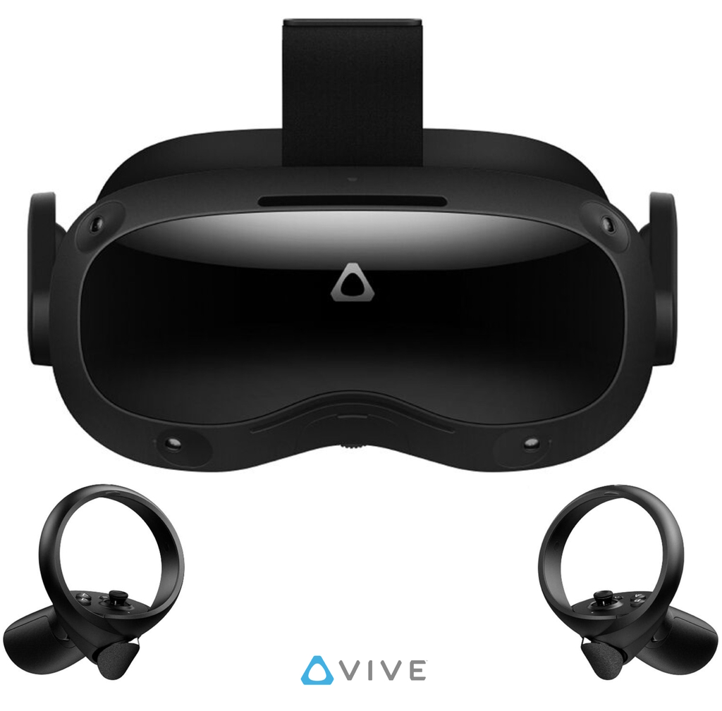 HTC VIVE VR Focus 3 l Standalone Headset with All-in-One VR l 4896 x 2448 Total Resolution | 120° FOV l VIVE Sync l MetaHuman l A nova era da VR empresarial l VIVE Facial Tracker l VIVE Eye Tracker l VIVE Wrist Tracker