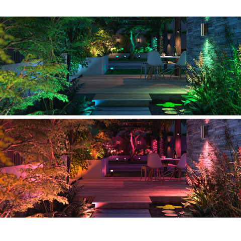 Philips Hue Amarant l Outdoor Light Bar l LED Wall Floodlight l Luminária Inteligente Outdoor de Piso l + Sensor de Presença l Alto Fluxo Luminoso de até 2.800 lumen l LED Integrado l Sem Fonte de Energia l Compatível com Alexa, Apple Homekit & Google Assistant l Requer Hue Bridge