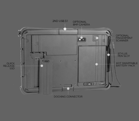 Durabook l U11 Rugged Laptop l Solução 2 em 1 l Laptop e Tablete Industrial l Teclado destacável l 11.6″ FHD (1920 x 1080) LCD Display l Personalização sem limites l Tão forte quanto possível l Projetado para os ambientes mais severos - comprar online