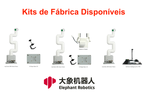 Elephant Robotics MyCobot 280 NVIDIA Jetson Nano - 6 DOF , Collaborative Robotic Arm , Educacional , Industrial , +8 anos na internet