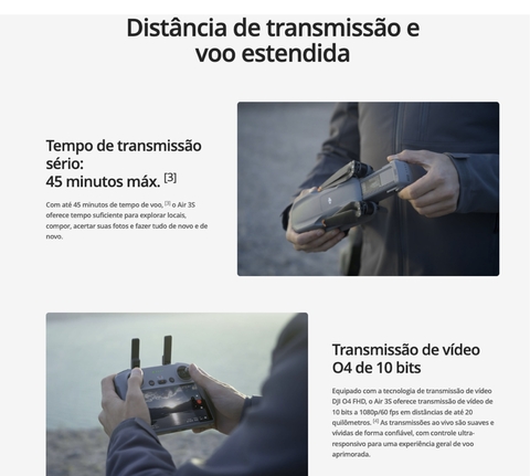 DJI Air 3S Fly More Combo Com tela BR , DJI056 ANATEL na internet
