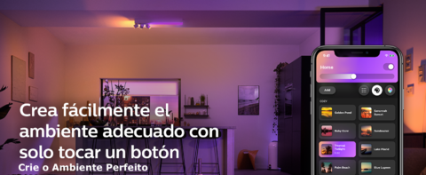 Imagen de Philips Hue White & Color Ambiance Centris l Smart 4-Spots Ceiling Bar l Luminária de Teto l Ajuste cada Luz Individualmente l Poderoso Fluxo Luminoso 4.200 lumen l Compatível com Alexa, Apple Homekit & Google Assistant | Funciona com Bluetooth e/ou com a Hue Bridge