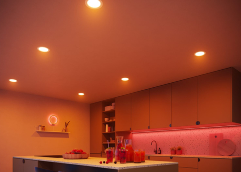 Philips Hue White and Color Ambiance Bluetooth | Slim Smart Downlight 5"/6" | 3ª Geração l Luminária Spot Fino de Teto para Embutir l Extra Brilhante 1,200 lumen | Luminária Spot de Teto de Embutir | Compatível com a Alexa, Apple Homekit & Google Assistant - tienda online