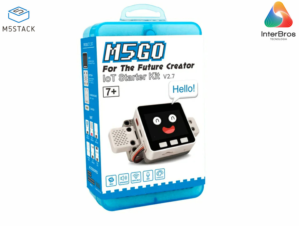 M5STACK M5GO IoT Starter Kit V2.7 , Lego Compatible, Educação STEM , K006-V27 - Loja do Jangão - InterBros