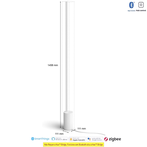 Philips Hue White & Color Ambiance Gradient Signe Floor Lamp 2ª Geração - loja online