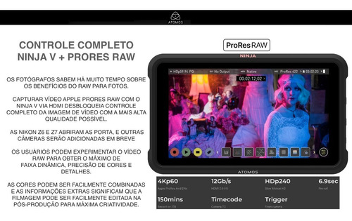 Atomos Ninja V 5" 4K HDMI Recording Monitor - Loja do Jangão - InterBros