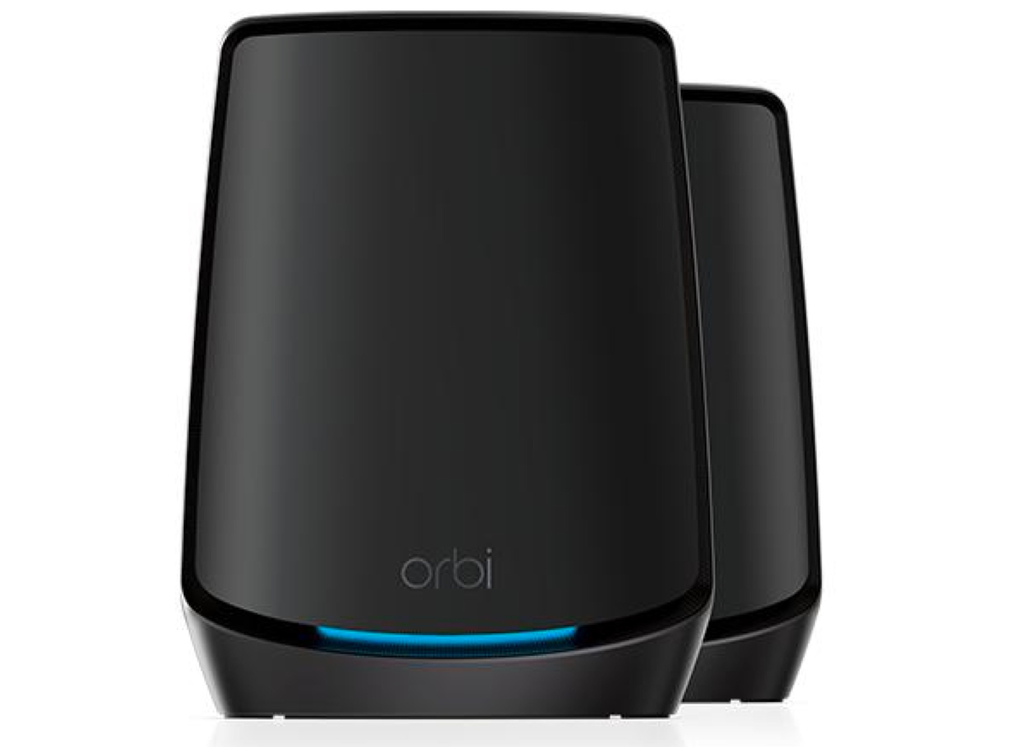 NETGEAR Orbi 860 Series Tri-Band WiFi 6 Mesh System, RBK862SB , 6 Gbps, 10 Gig Port 500 m²