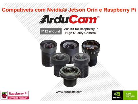 Arducam M12 Lens Kit 6 for Raspberry Pi High Quality IMX477 Camera, LK003 - comprar online