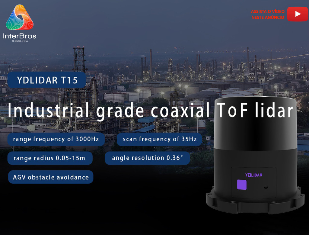 YDLIDAR TG15 360º 2D LiDAR Laser Scanner IP65 15 mts - comprar online