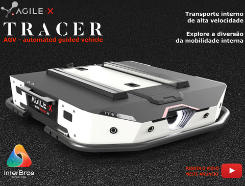 AgileX Tracer Autonomous Mobile Robot , Transporte interno autônomo/AGV de alta velocidade , 100 Kgs de payload - comprar online