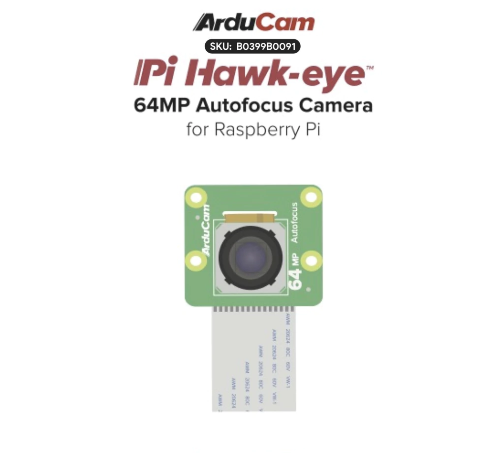 Arducam 64MP Ultra High Res Autofocus Camera HawkEye and CSI-to-HDMI Adapter Set , B0399B0091 na internet