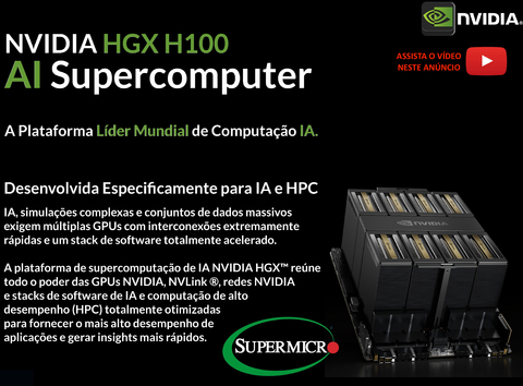 Supermicro NVIDIA HGX H100 , GPU SuperServer SYS-821GE-TNHR - comprar online