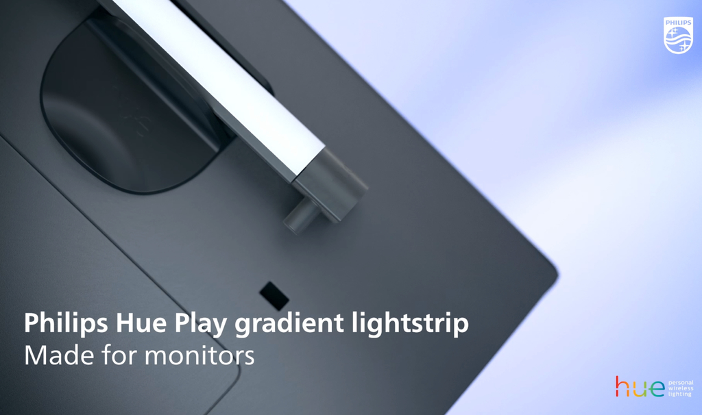 Philips Hue Play Gradient Lightstrip l Fita de LED Para Monitores PC e Mac 24" até 27" na internet