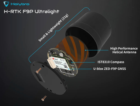 Holybro H-RTK F9P Ultralight U-Blox ZED-F9P High Precision GPS 12053 - comprar online