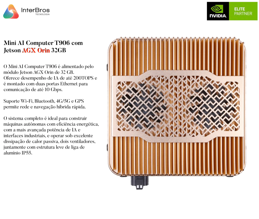 Mini AI Computer com NVIDIA Jetson AGX Orin 32GB Module 900-13701-0040-000 - comprar online