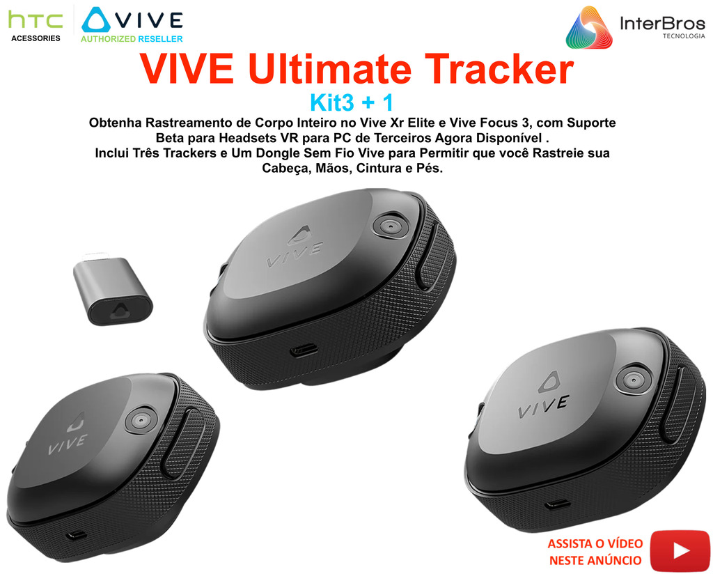 HTC VIVE Ultimate Tracker 3+1 Kit + TrackStraps for VIVE Ultimate Tracker + Dance Dash Game Key - comprar online