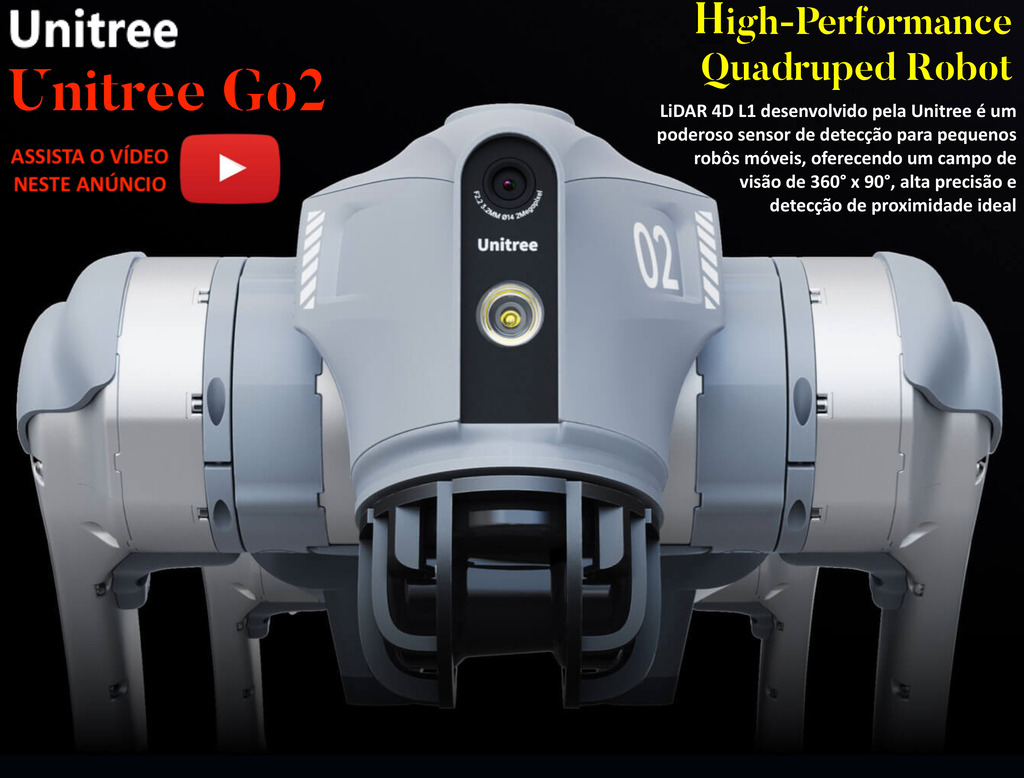 UNITREE GO 2 PRO , High-Performance Quadruped Robot , Inteligência Incorporada: IA+Robô - comprar online