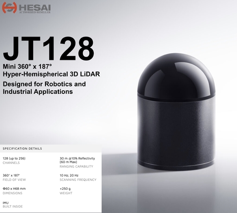 Hesai Tech LiDAR JT128 na internet