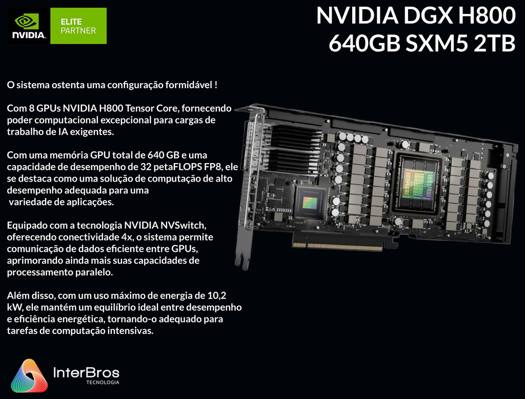 NVIDIA DGX H800 640GB SXM5 2TB en internet