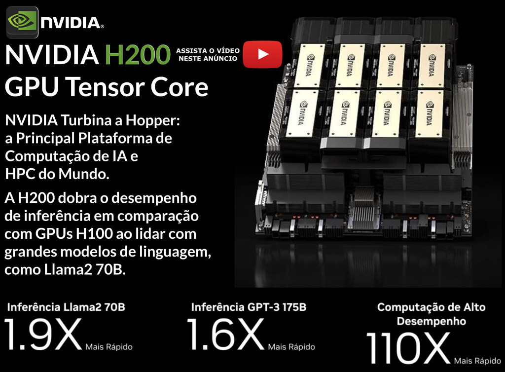 NVIDIA Baseboard 4 H200 564GB GPU , 935-23087-0041-000 - (cópia) - comprar online