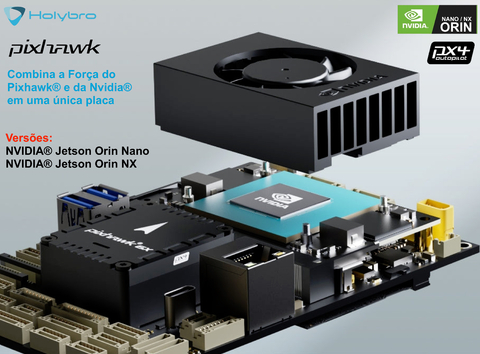 Holybro Pixhawk 6X Jetson Baseboard , NVIDIA Jetson Orin NX 16GB com Wi-Fi , SSD 512GB , Camera Sony , Power Module , Controlador de Voo , 20281 - buy online