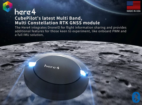 CubePilot Here4 Blue , Multiband RTK GNSS with Bluetooth 5.2 , HX4-06248 - comprar online