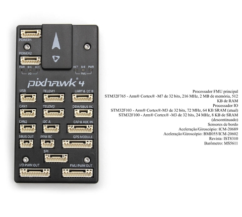 Holybro Pixhawk 4 Controlador de Voo + GPS + Power Module , 20140 , 20142 , 20269 , 20270 , 20271 , 20272 na internet