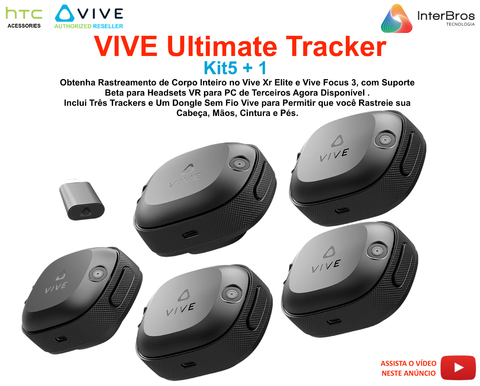 Image of HTC VIVE Ultimate Tracker 5+1 Kit + TrackStraps for VIVE Ultimate Tracker + Dance Dash Game Key