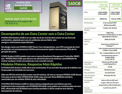 NVIDIA DGX STATION A100 160GB - comprar online