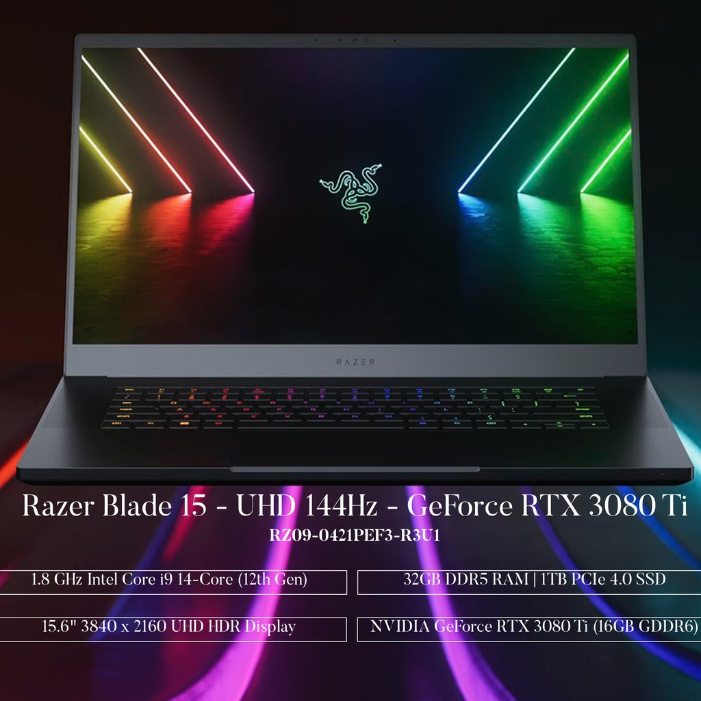 Razer 15.6" Razer Blade 15 , 32GB RAM, 1TB 4.0 SSD , RZ09-0421PEF3-R3U1 - buy online