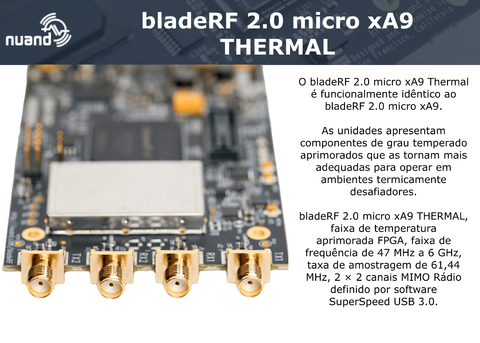 Nuand bladeRF 2.0 micro xA9 THERMAL | BRFM-XA9-HT - comprar online