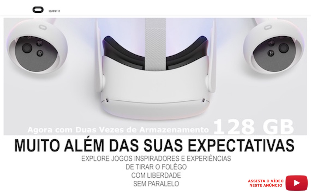 Meta Quest 2 128 GB l Advanced All-In-One Virtual Reality VR headset l Oculus Quest 2 l Explore um Meta Universo em expansão l Games, fitness, social, multiplayer, entretenimento e reuniões de trabalho l Viaje por universos em fantasias de grande sucesso l Requer somente um celular e WiFi na internet