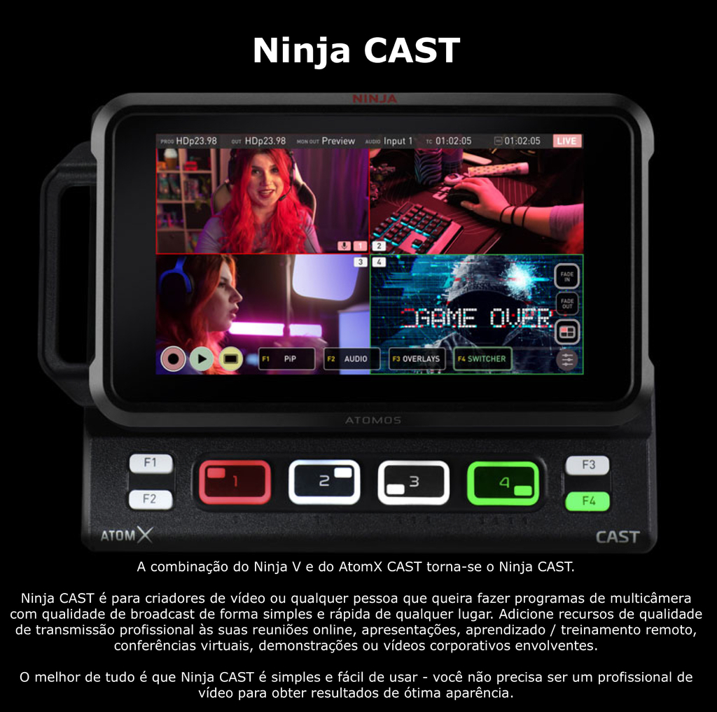 Atomos Ninja V+ 5.2" 8K HDMI H.265 Raw Recording Monitor + AtomX Cast on internet