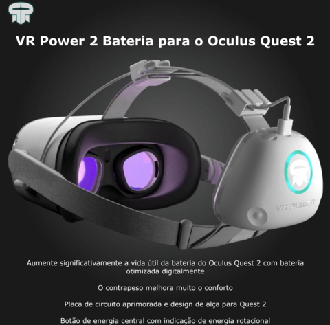 Rebuff Reality VR Power2 Para Oculus Quest 2 l 8 horas de bateria l en internet