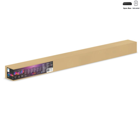 Image of Philips Hue Play Gradient Lightstrip Fita de LED 75" + Hue Light Tube Large + Hue Sync Box TVs Maiores do que 75"