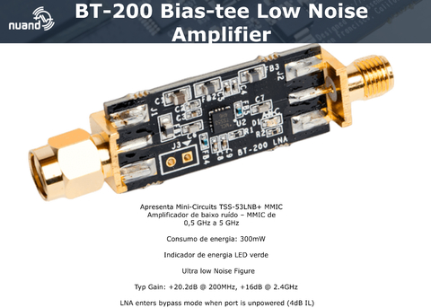 Nuand BT-200 Bias-tee Low Noise Amplifier - comprar online