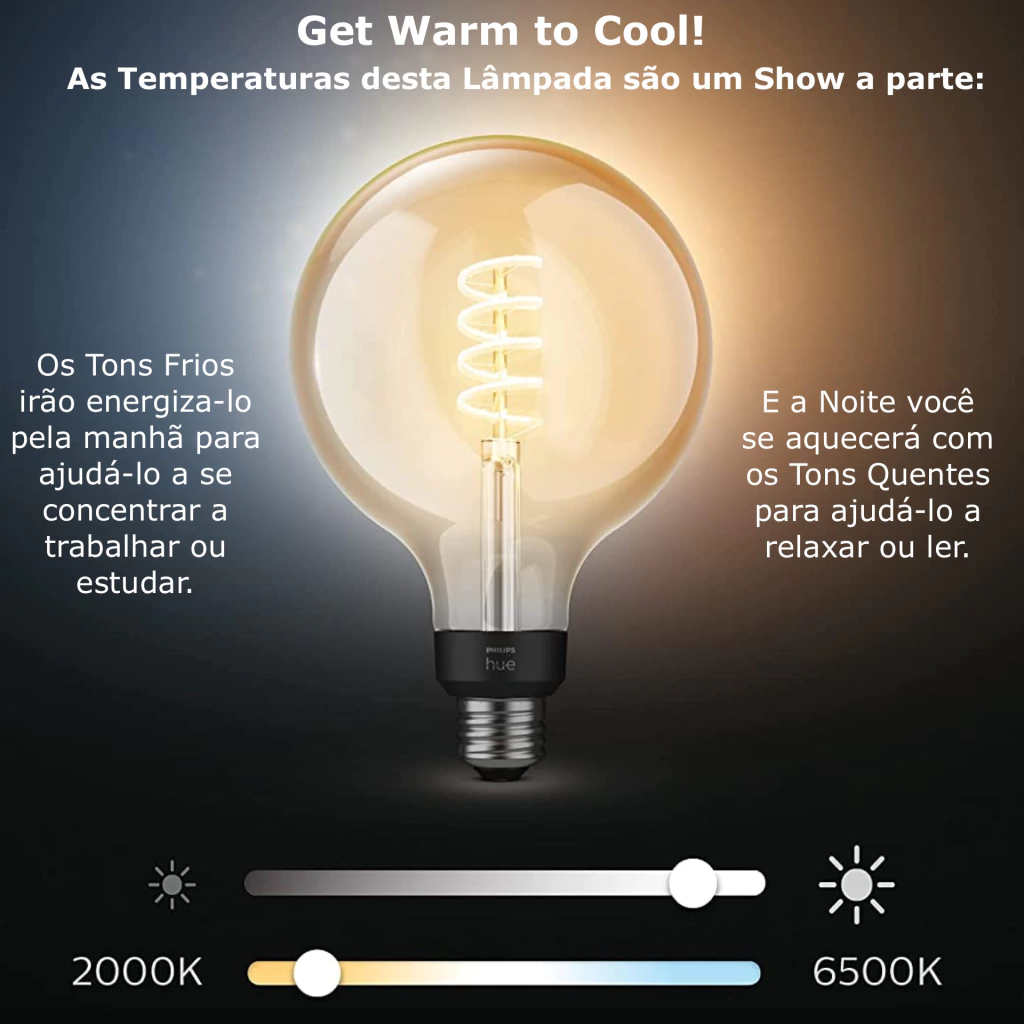 Philips Hue White Ambiance Dimmable Smart Filament G25 l Lâmpada Globo l LED de Filamento Vintage l 2ª Geração l Mais Brilhantes l Branco Quente a Branco Frio | Compatível com Alexa, Apple Homekit & Google Assistant | Funciona com Bluetooth e/ou com a Hue Bridge on internet