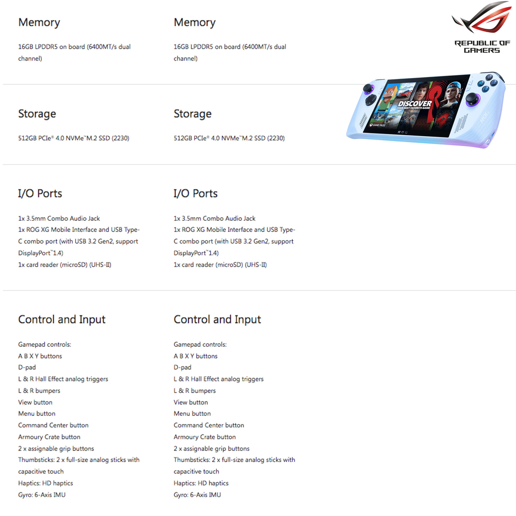 ASUS ROG ALLY + ASUS ROG XG Mobile eGPU Dock NVIDA Geforce RTX 3080