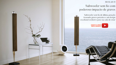 Bang & Olufsen Beloab 19 l High-End Wireless Subwoofer l Home Theatre Speakers l Subwoofer Sem Fio WiFi l 2 x 8" woofers l 320 Watts l Escolha a Cor - Loja do Jangão - InterBros